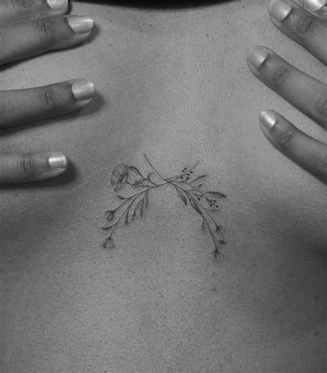 small underboob tattoo|Sternum Tattoos: What You Need To Know